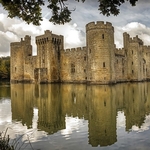 Bodiam Castle, one of the finest moated castles in England