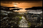 Arisaig - Sunset on Eigg  Rum