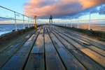 Pier at Whitby after a storm