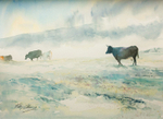 'Cattle in the Mist'