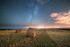 ab27 Hay bales by night Chale
