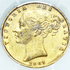 T over V QUEEN VICTORIA 1861 GOLD SOVEREIGN AU53 £1550.00