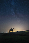 Milky way over  Gaelic Chieftain, County Roscommon.