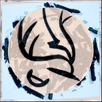 Dust, plaster drawing and shredded paper