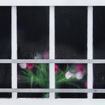 Bronze - Sara Josey - Tulips in a Window