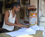 Mumbai street shirt maker