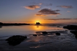 LO03 -Sunrise over Black Rock Millendreath Looe