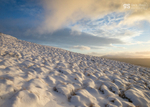 Winter sunset over the Arans