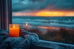 pr111 Cosy View on a Stormy Evening