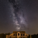 Milky Way Over Hellfire Club, Dublin Mountains