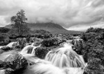 River Coupall Waterfall, Buachaille Etive Mor (1)