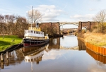 SS Daniel Adamson 'The Danny' on the R Weaver near Frodsham