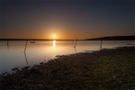 Sunset over the Fleet Lagoon, Weymouth