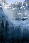Yosemite Falls in Winter