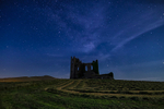 Ballycarberry Castle during the night, Ireland.