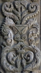 Chancel arch jamb, inner jamb relief
