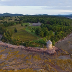 Ministers Island New Brunswick Canada Aerial View