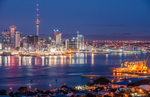 Waitemata Harbour at night