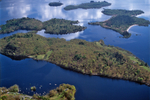 A00323B Islands of Loch Lomond from above Aldochlay in 2002