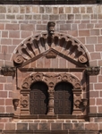 Façade, choir loft window