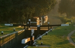 Lock gates Wey and Arun Canal