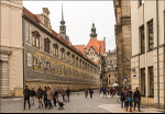 Dresden, wall of tiles