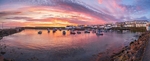 2020-221CP Sunset at Portrush Harbour