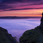 Winnats winter dawn, Peak District.