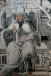 Middle tier; left mural