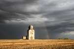 Passing storm on the High Plains, Saskatchewan.