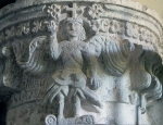 Sotocoro arch, capital relief, archangel