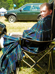 Robert after the march .... knackered