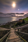 ab324 Moon and Venus - Ventnor steps