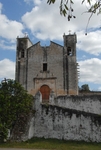 San Juan Bautista, façade & stair wall