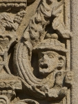 Chancel arch, left pilaster detail