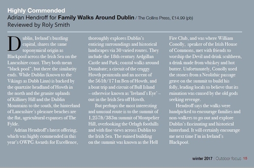 Family Walks Around Dublin review, OWPG Outdoor Focus Winter 2017