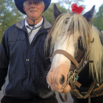16, Man with pony, Cahirmee Horse Fair, Co.Cork