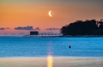 z3759 Moonrise over Bembridge
