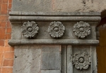 Main portal, left pillar & impost rosettes
