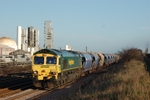 25.11.09 - 66509 6F32 Boulby - Middlesbrough Goods, Shell Junc