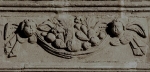 Façade, main portal, architrave relief