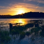 Sunset over Instow Marsh