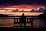 Seeing red - Sunset Loch Ewe