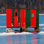 Ice Shacks Renforth New Brunswick Canada