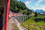 View from the Glacier Express in Switzerland