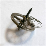 Clock balance wheel with hair spring