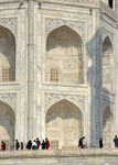 Agra Taj Mahal detail of alcoves