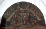 San Juan Bautista, refectory painting, Supper of SS Francis & Dominic