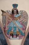 Santa Inés, cupola pendentive, Passion Angel with lance