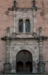 Santa Ana, façade, main portal & choir loft window alfiz